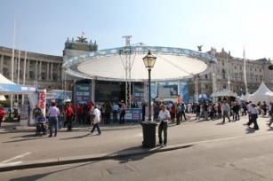 Foto auf Feiertag des Sports in Wien und wir mittendri(e)n