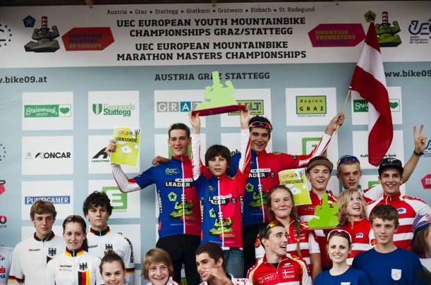 Leader Trikots<br />&gt; 2011 UEC European Youth Mountainbike Championships Graz/Stattegg 16.-19.08.2011