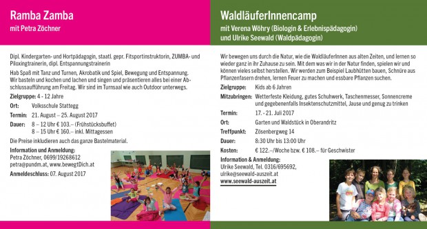 Foto auf SommerFerienCamps für Kids in Stattegg