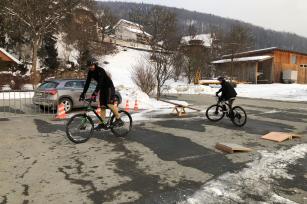 Foto auf Eisbären beim DoKi-BikeTraining