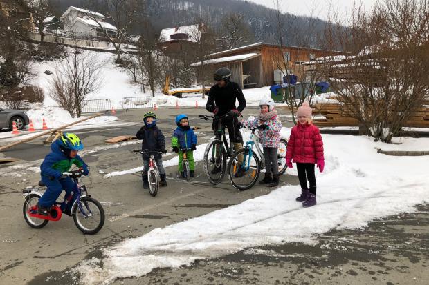 Foto auf Eisbären beim DoKi-BikeTraining