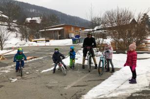 Foto auf Eisbären beim DoKi-BikeTraining