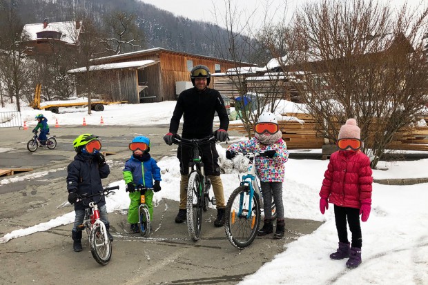 1. März 2018 - Erstes Training "nach" dem Winter -8ºC  - die Frisur hält!!!