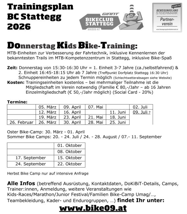 Foto auf DoKiBiT - DONNERSTAGS KIDS BIKE TRAINING
