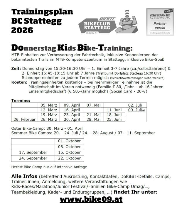 Foto auf DoKiBiT - DONNERSTAGS KIDS BIKE TRAINING